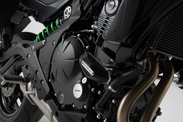 Frame slider kit Black. Kawasaki ER-6n (11-17).