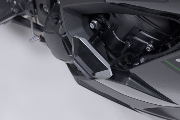 Sturzpad-Kit Schwarz. Kawasaki Ninja 1000SX, 1100 SX/SE.