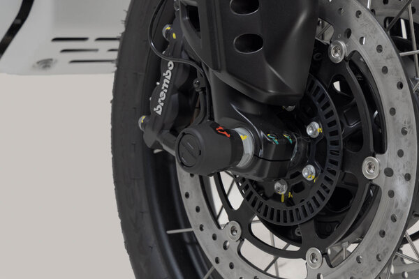 Slider set for front axle Black. Moto Guzzi V85 TT (21-).