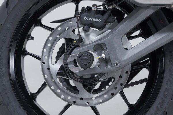 Roulettes de protection pour bras oscillant Noir. Multistrada V2/V2S (24-), DesertX (26-).