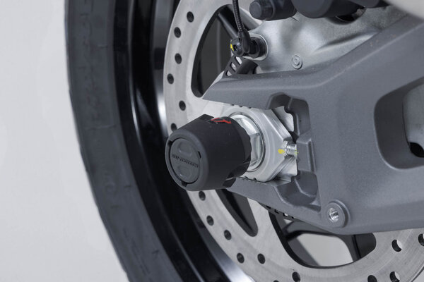 Roulettes de protection pour bras oscillant Noir. Multistrada V2/V2S (24-), DesertX (26-).