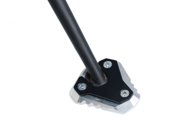 Extension for side stand foot Black/Silver. Kawasaki models (11-).