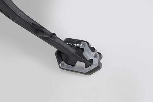 Base maggiorata per cavalletto laterale Nero/Argento. Royal Enfield Himalayan 450 / Rally.