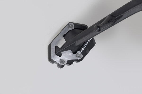 Base maggiorata per cavalletto laterale Nero/Argento. Royal Enfield Himalayan 450 / Rally.