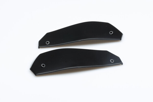 VPS plastic guards Black. With variable black wind deflector.