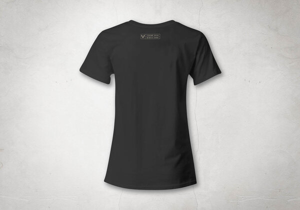 T-Shirt Legend Gear. Nero. Da donna. Taglia XL.