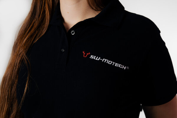 Polo de equipo Core Line. Negro. Mujer. Talla 2XL.