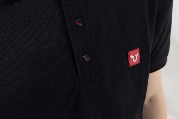 Polo Core Line. Nero. Da uomo. Taglia S.