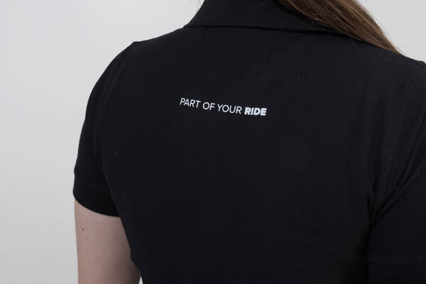 Polo Core Line. Negro. Mujer. Talla M.