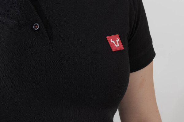 Polo-Shirt Core Line. Schwarz. Damen. Größe S.