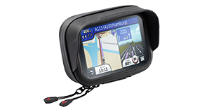 Motorcycle GPS mount with GPS Case Pro L - SW-MOTECH